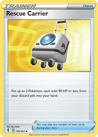 Rescue Carrier 154/203 - SWSH07 Evolving Skies Reverse Holofoil