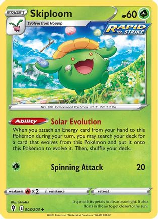 Skiploom 003/203 - SWSH07 Evolving Skies