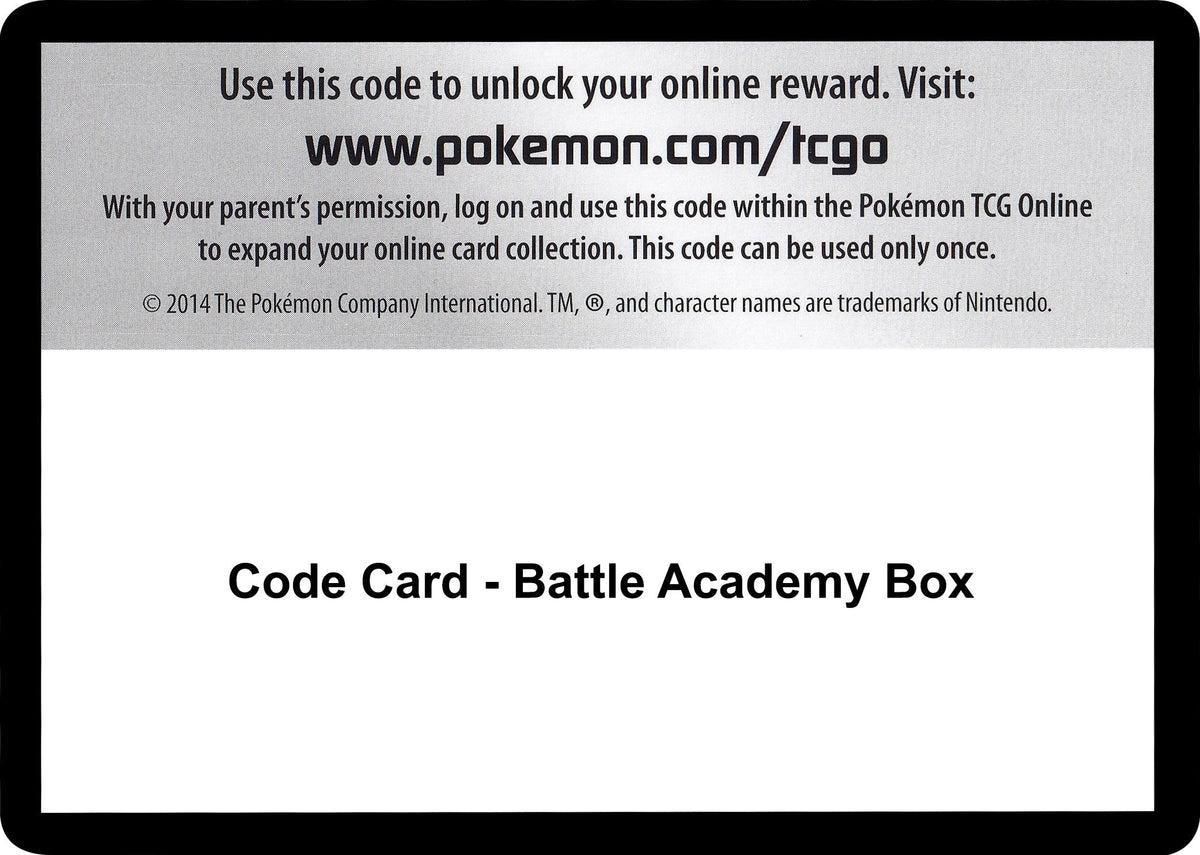 Code Card - Battle Academy Box (Battle Academy) (BTA)