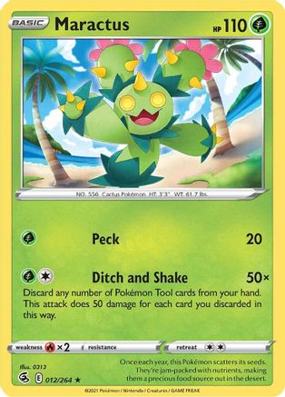 Maractus 012/264 - SWSH08 Fusion Strike Reverse Holofoil