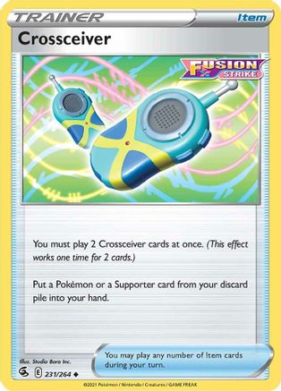 Crossceiver 231/264 - SWSH08 Fusion Strike Reverse Holofoil