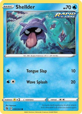 Shellder 050/264 - SWSH08 Fusion Strike Reverse Holofoil