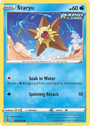 Staryu 052/264 - SWSH08 Fusion Strike