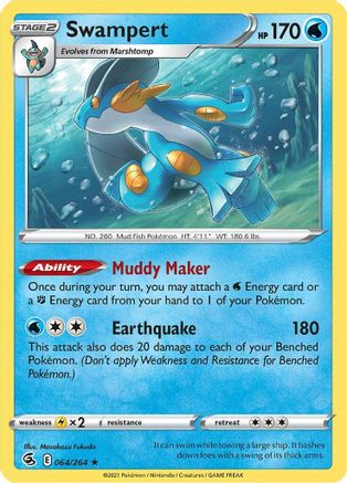 Swampert 064/264 - SWSH08 Fusion Strike Holofoil