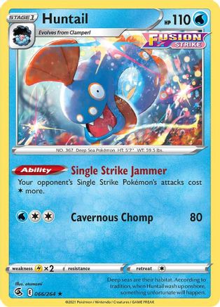 Huntail 066/264 - SWSH08 Fusion Strike