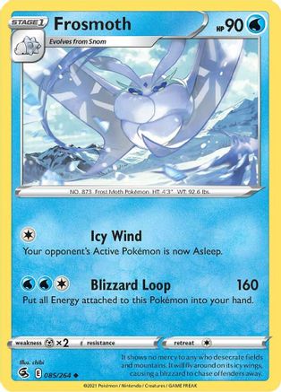 Frosmoth 085/264 - SWSH08 Fusion Strike Reverse Holofoil