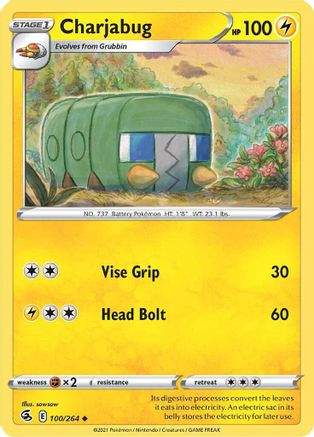 Charjabug 100/264 - SWSH08 Fusion Strike