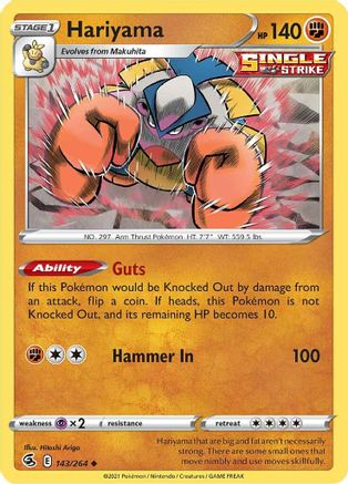 Hariyama 143/264 - SWSH08 Fusion Strike