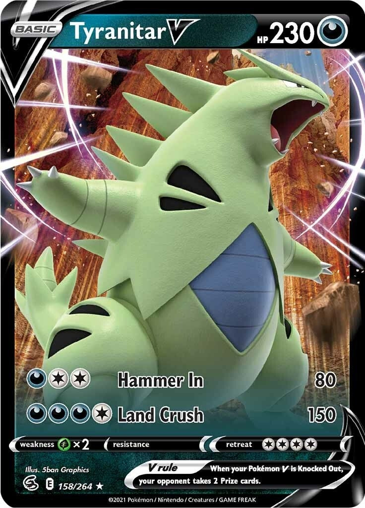 Tyranitar V (158/264) (SWSH08: Fusion Strike) (SWSH08)
