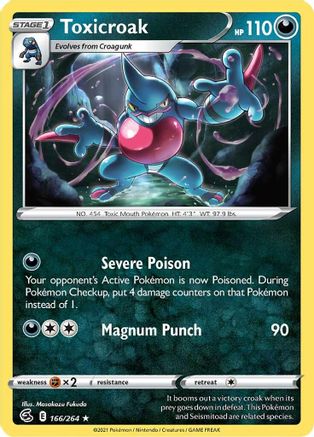 Toxicroak 166/264 - SWSH08 Fusion Strike