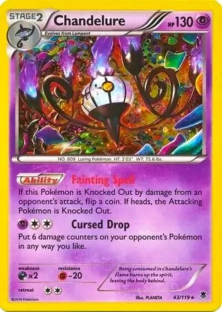 Chandelure - 43/119 (Cosmos Holo) (043/119) (Blister Exclusives) (BLE)