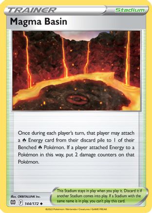 Magma Basin 144/172 - SWSH09 Brilliant Stars Reverse Holofoil