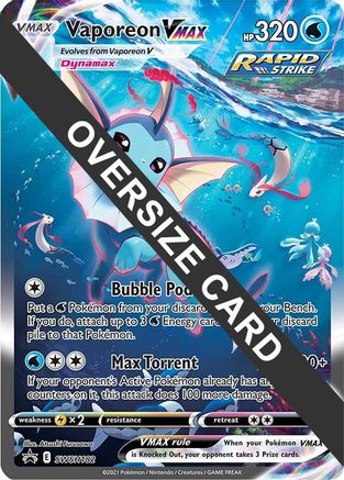 Vaporeon VMAX SWSH182 - Jumbo Cards Holofoil