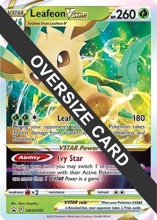 Leafeon VSTAR SWSH195 - Jumbo Cards Holofoil