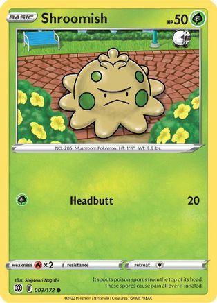 Shroomish 003/172 - SWSH09 Brilliant Stars Reverse Holofoil