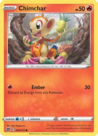Chimchar 024/172 - SWSH09 Brilliant Stars