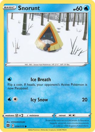 Snorunt 034/172 - SWSH09 Brilliant Stars