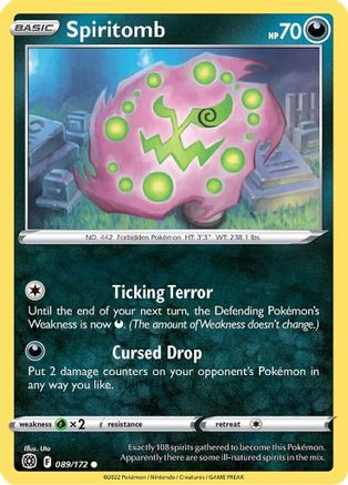 Spiritomb 089/172 - SWSH09 Brilliant Stars