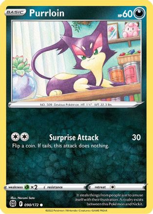 Purrloin 090/172 - SWSH09 Brilliant Stars