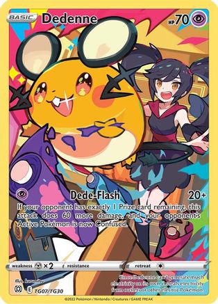 Dedenne TG07/TG30 - SWSH09 Brilliant Stars Trainer Gallery Holofoil