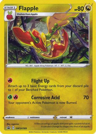 Flapple SWSH189/307 - SWSH Sword & Shield Promo Cards Holofoil