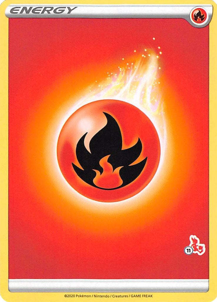 Fire Energy (#11 Cinderace Stamped) (Battle Academy 2022) (BA22)