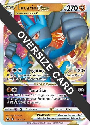 Lucario VSTAR SWSH214 - Jumbo Cards Holofoil