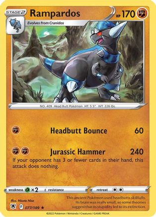 Rampardos 077/189 - SWSH10 Astral Radiance Holofoil