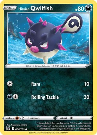 Hisuian Qwilfish 088/189 - SWSH10 Astral Radiance