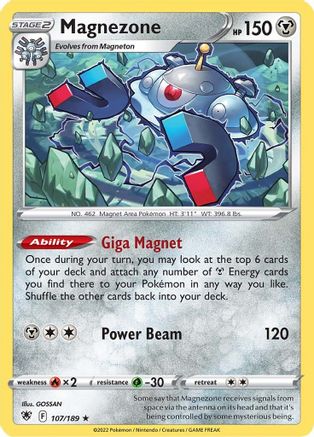 Magnezone 107/189 - SWSH10 Astral Radiance Holofoil