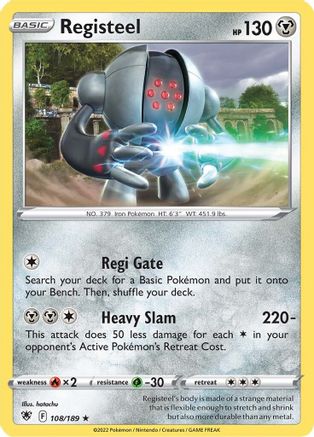 Registeel 108/189 - SWSH10 Astral Radiance Reverse Holofoil