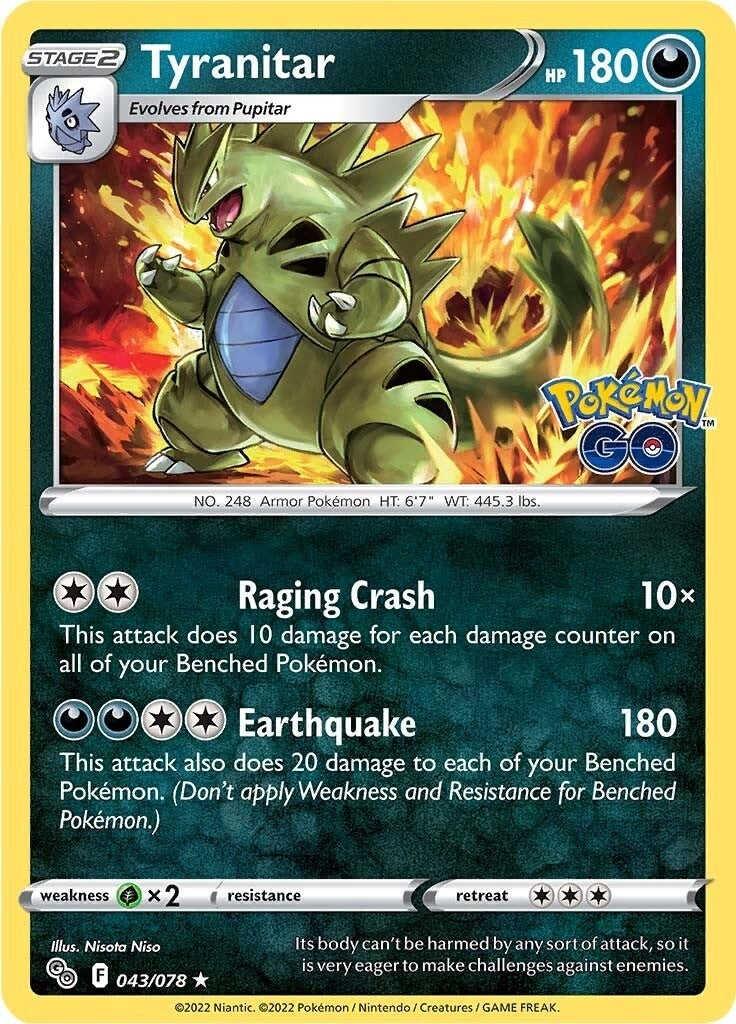 Tyranitar (043/078) (Pokemon GO) (PGO)