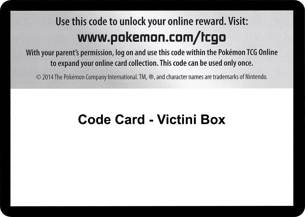 Code Card - Victini Box (Black and White) (BLW)