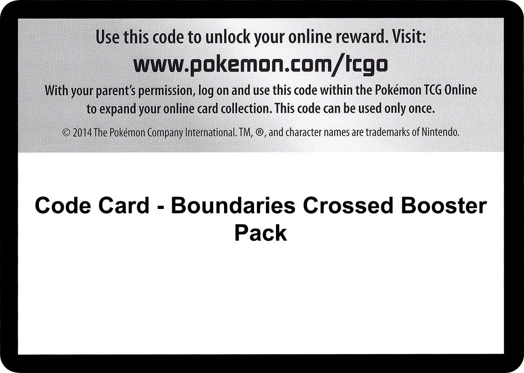 Code Card - Boundaries Crossed Booster Pack (Boundaries Crossed) (BCR)