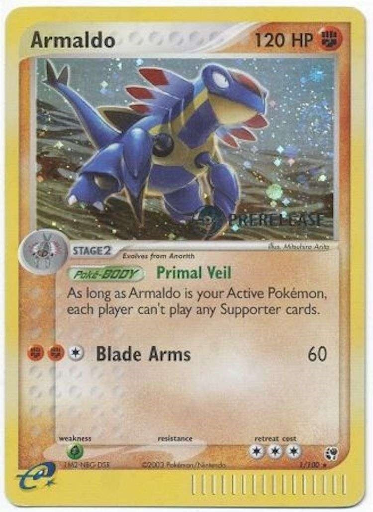 Armaldo - 1/100 (Prerelease) (001/100) (Miscellaneous Cards & Products) (MCAP)