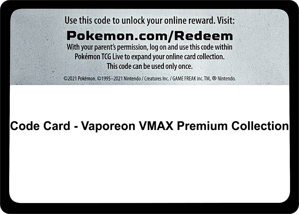 Code Card - Vaporeon VMAX Premium Collection (Miscellaneous Cards & Products) (MCAP)