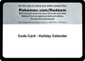 Code Card - Holiday Calendar (Miscellaneous Cards & Products) (MCAP)