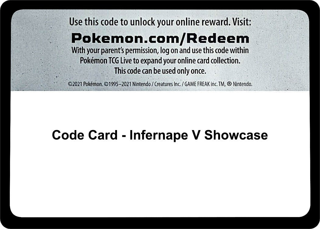 Code Card - Infernape V Showcase (Miscellaneous Cards & Products) (MCAP)