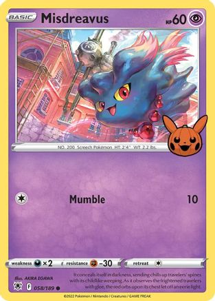 Misdreavus 058/189 - Trick or Trade BOOster Bundle