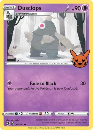 Dusclops 061/172 - Trick or Trade BOOster Bundle
