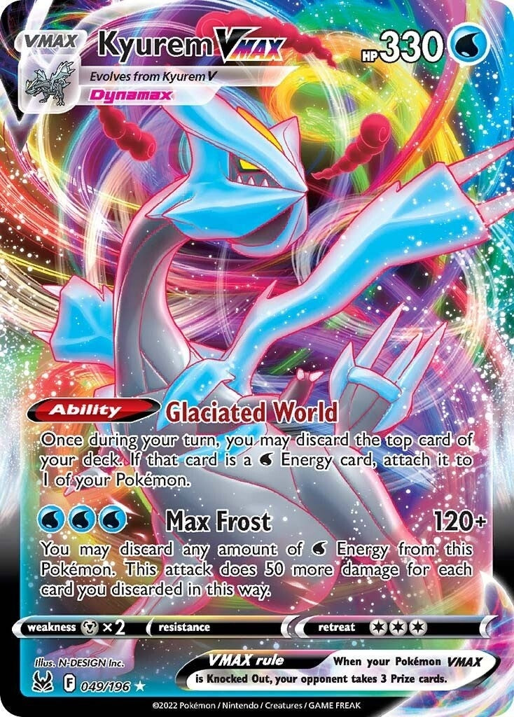 Kyurem VMAX (049/196) (SWSH11: Lost Origin) (SWSH11)