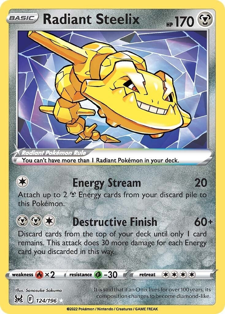 Radiant Steelix (124/196) (SWSH11: Lost Origin) (SWSH11)