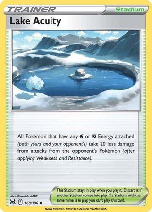 Lake Acuity 160/196 - SWSH11 Lost Origin Reverse Holofoil