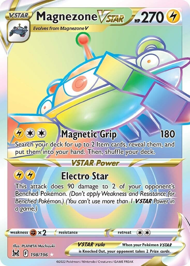 Magnezone VSTAR (Secret) (198/196) (SWSH11: Lost Origin) (SWSH11)