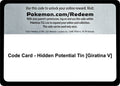 Code Card - Hidden Potential Tin [Giratina V] (Miscellaneous Cards & Products) (MCAP)