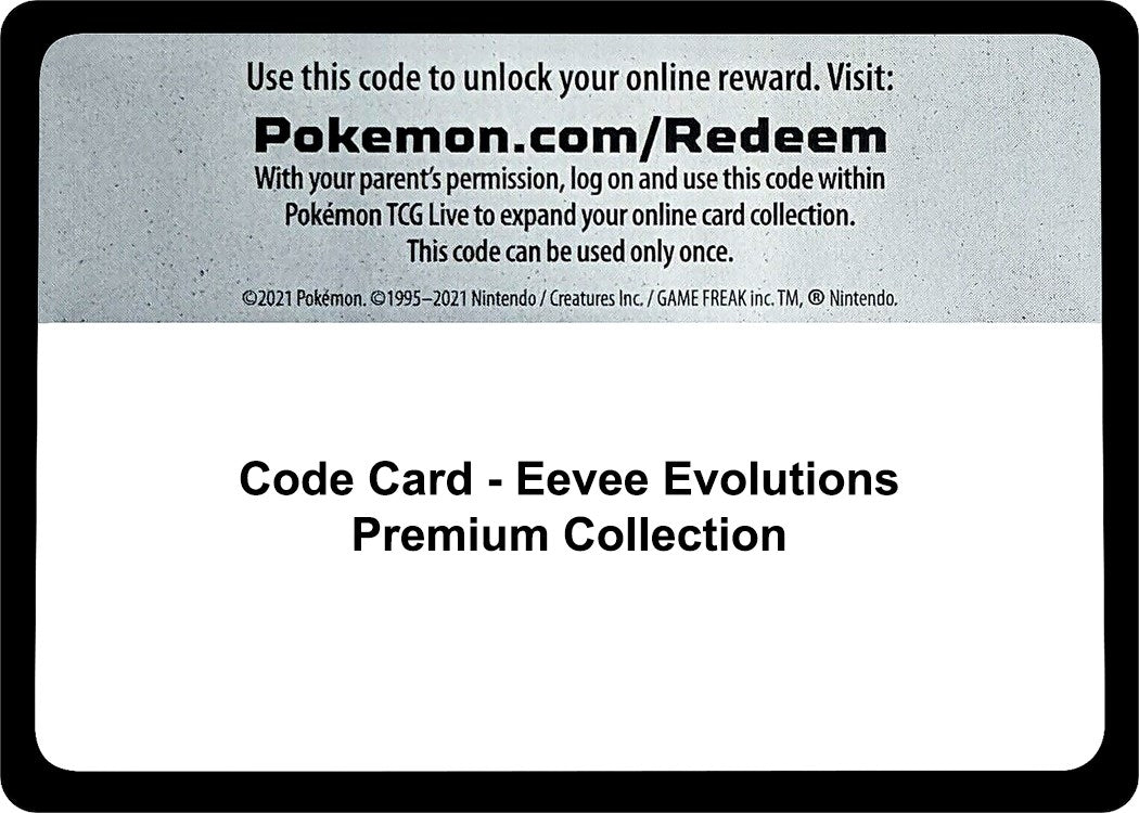Code Card - Eevee Evolutions Premium Collection (Miscellaneous Cards & Products) (MCAP)