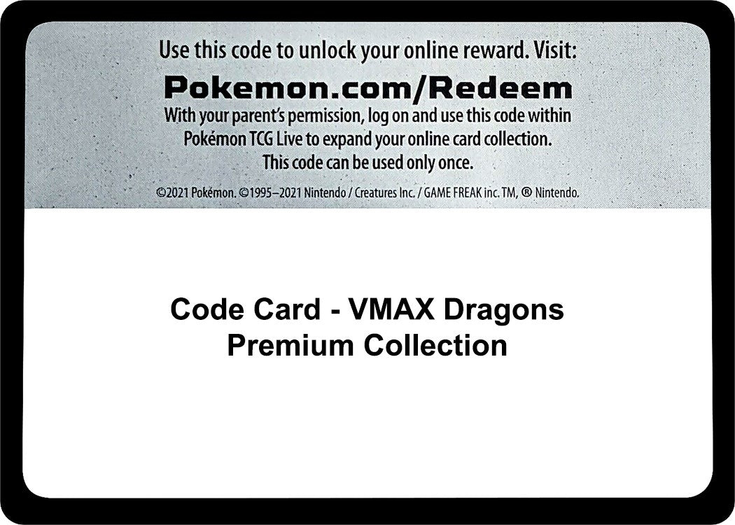 Code Card - VMAX Dragons Premium Collection (Miscellaneous Cards & Products) (MCAP)