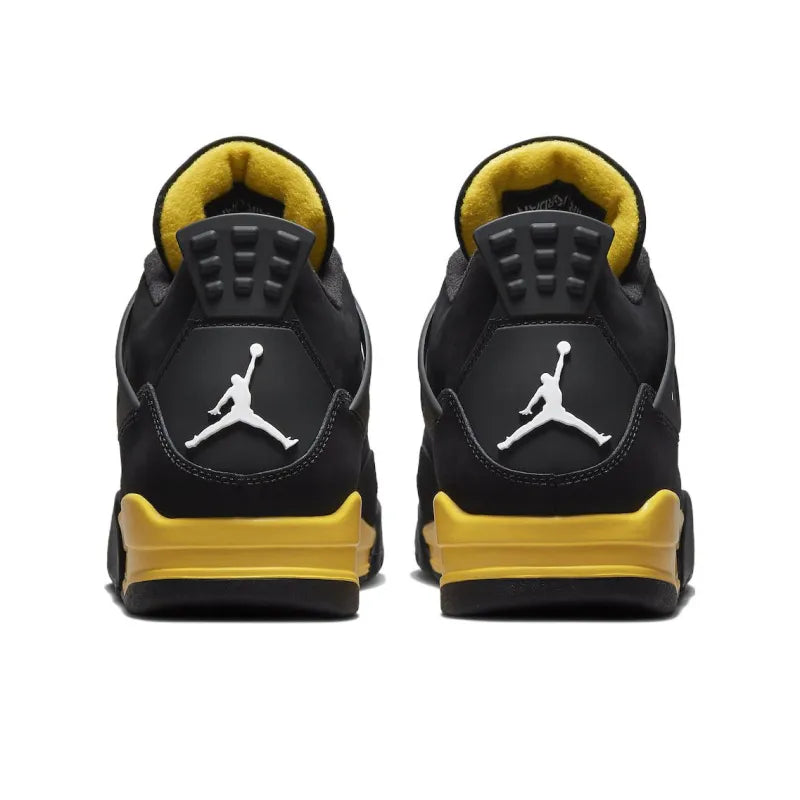 Air Jordan 4 Retro Thunder – Men's Iconic Sneakers (Black/Tour Yellow)