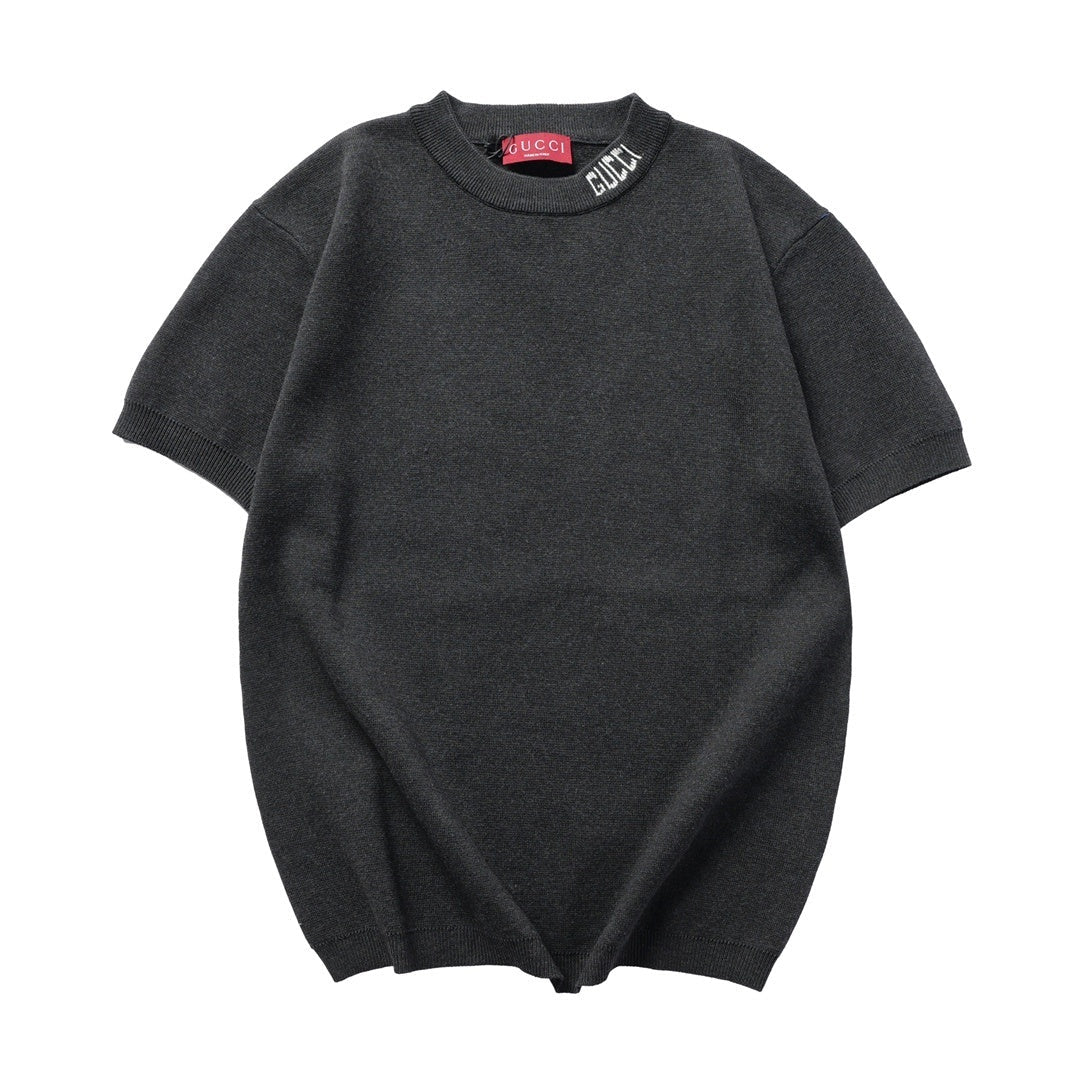 Gucci T-Shirt Without Collar 'Black'
