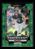 Rome Odunze - 2024 Panini Prizm - Emergent Green Ice Prizm - Rookie